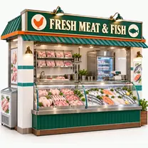 Chicken, Meat & Fish shop